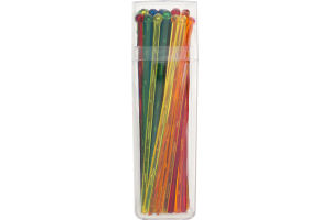 Ahold Cocktail Stirrers Multicolored Plastic - 50 CT