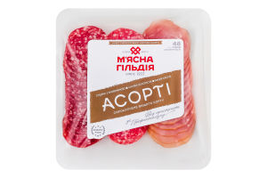 Набір нарізки Асорті М'ясна Гільдія с/к в/с лоток 160г