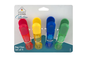 Smart Living Collection Bag Clips - 4 CT