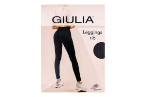 Легинсы женские из микрофибры Giulia Leggings rib L/XL sky blue