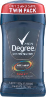 Degree Men Dry Protection 48H Anti-Perspirant Sport Twin Pack - 2 CT