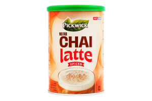 Напиток растворимый на основе черного чая Chai latte spiced Pickwick ж/б 240г