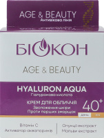 Крем для лица 40+ Hyaluron aqua Age&Beauty Біокон 50мл
