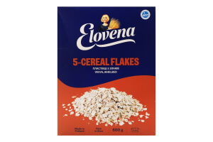 Хлопья из цельного зерна 5 злаков Elovena к/у 600г