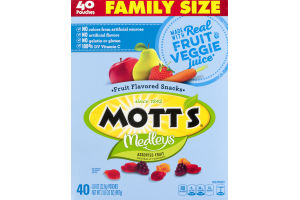 Mott's Medleys Fruit Flavored Snacks Assorted Fruit - 40 CT