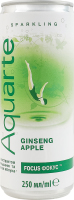 Напиток безалкогольный сильногазированный с экстрактом женьшеня и яблочным вкусом Фокус Aquarte ж/б 250мл
