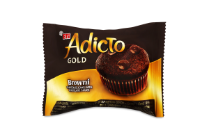Кекс Адікто Голд з шоколадним соусом 36г