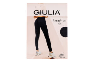 Легинсы женские из микрофибры Giulia Leggings rib S/M sky blue