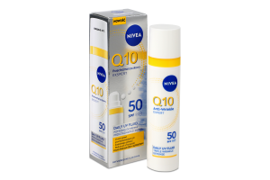 Флюид дневной SPF50 Тройная защита от морщин Q10 Эксперт Nivea 40мл