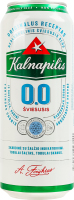 Пиво 0.5л 0% безалкогольне світле пастеризоване Classic Kalnapilis з/б