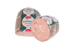 Ковбаса варена Мортаделла Совраніссіма з фісташками Гальбані (Вакуум. уп. 1,5 кг)