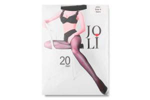 Колготи жіночі чорні 20ден р.4 Жолі