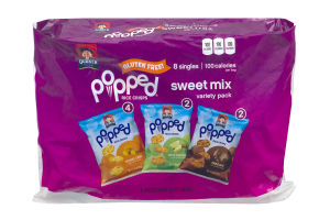 Quaker Gluten Free Popped Rice Crisps Sweet Mix Variety Pack - 8 PK