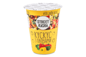 Каша швидкого приготування Кук-кус з овочами 50г стакан Стріт каша