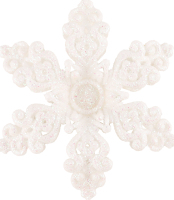 Подвеска Цветок Блеск пластик 12см 2306-3