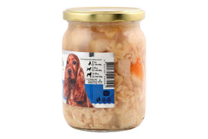 Корм д/собак шматочки філе курки в желе 500г твіст/б Басттет"о