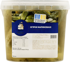 Огірки мариновані ТОВ Ревега відро 1кг
