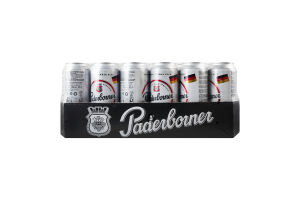 Пиво 0.5л 4.8% світле фільтроване солодове пастеризоване Pilsener Paderborner з/б