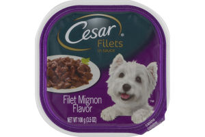 Cesar Filets In Sauce Canine Cuisine Filet Mignon
