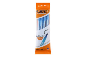 Ручка Bic Round Stic Classic кулькова синя 1.00мм 4шт
