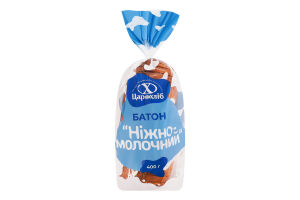Батон нарезанный Нежно-молочный Цар хліб м/у 0.4кг