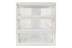 Органайзер біла троянда/прозорий на 3ящики універсальний Алеана