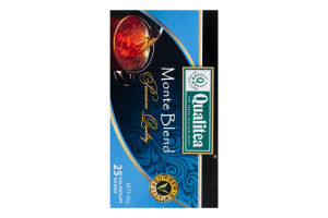Чай чорний байховий дрібний Monte blend Qualitea в/ґ к/у 25х1.8г