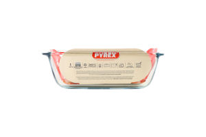 Форма скляна прямокутна 1.2л 23x15х7см №215В100/7948 Air fryer Pyrex 1шт