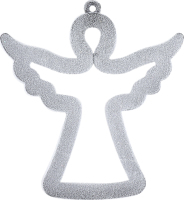 Підвіска Ангел №1 Оксамит пластик 9*9см 1003-1
