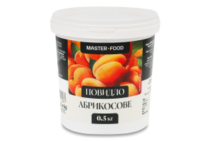 Повидло абрикосове пастеризоване 500г відро Master-Food