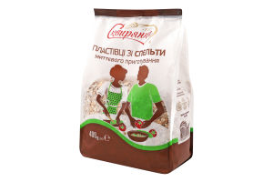 Пластівці миттєвого приготування з спельти 400г Сквирянка