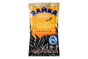 Насіння соняшникове смажене солоне Смугасте Premium Зайка м/у 100г