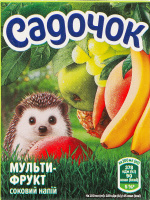 Напій соковий з м'якоттю пастеризований Мультифрукт Садочок т/п 200мл