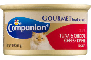 Companion Gourmet Food For Cats Tuna & Cheddar Cheese Dinner