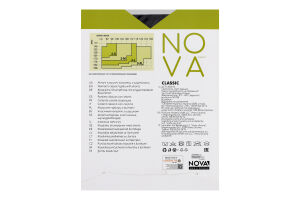 Колготки жіночі Nova Classic 20 чорний р.5