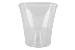 Кашпо д/горщиків д/орхідей Квадро 1,5л прозорий 14,5*15см Еталон-С