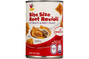 Ahold Bite Size Beef Ravioli in Tomato & Meat Sauce
