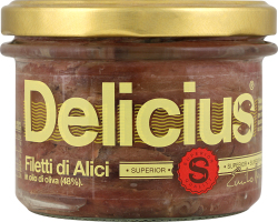 Анчоуси Delicius філе в оливковій олії