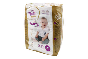 Підгузки-трусики Еліт Кеа 6 XL 15+кг 14шт ДаДа