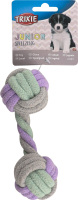 Іграшка д/цуценят Гантель з канатом котон 15см Trixie