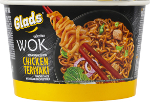 Локшина швидкого приготування з соусом Курка теріякі Wok Glads ст 95г
