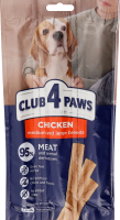 Ласощі д/середніх порід собак М'ясна паличка Premium з куркою 3*12г Club 4 Paws