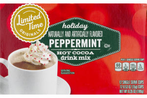 Ahold Holiday Single Serve Cups Hot Cocoa Peppermint - 12 CT