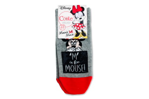 Шкарпетки жіночі Conte Disney №17С-128CПМ 23 сірий