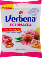 Цукерки м'які з ехінацеєю, медом, лимоном та вітамінами Verbena м/у 60г