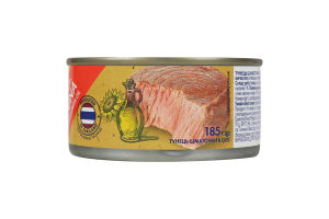 Тунець Премія шматочками стерилізований в олії