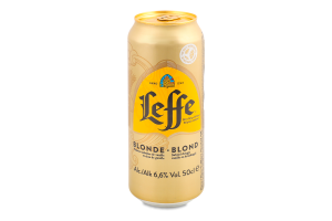 Пиво Leffe Blond з/б