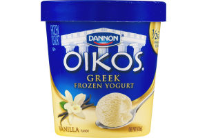 Dannon Oikos Greek Frozen Yogurt Vanilla Flavor