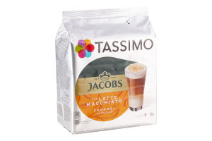 Набор для приготовления горячего кофейного напитка Сaramel Latte Macchiato Tassimo Jacobs м/у 268г