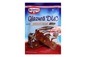 Глазур Темний та білий шоколад Dr.Oetker д/п 100г